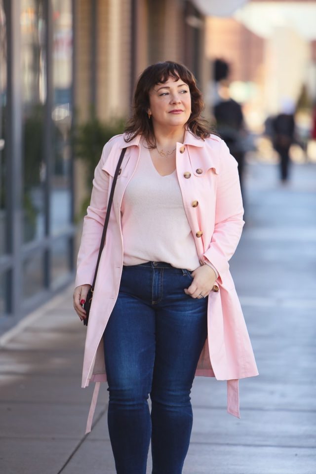 What I Wore: Blush Pink Trench Coat | Wardrobe Oxygen