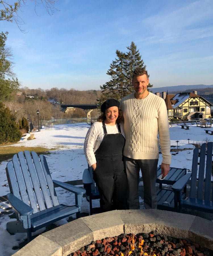 The fire pit at Bavarian Inn West Virginia