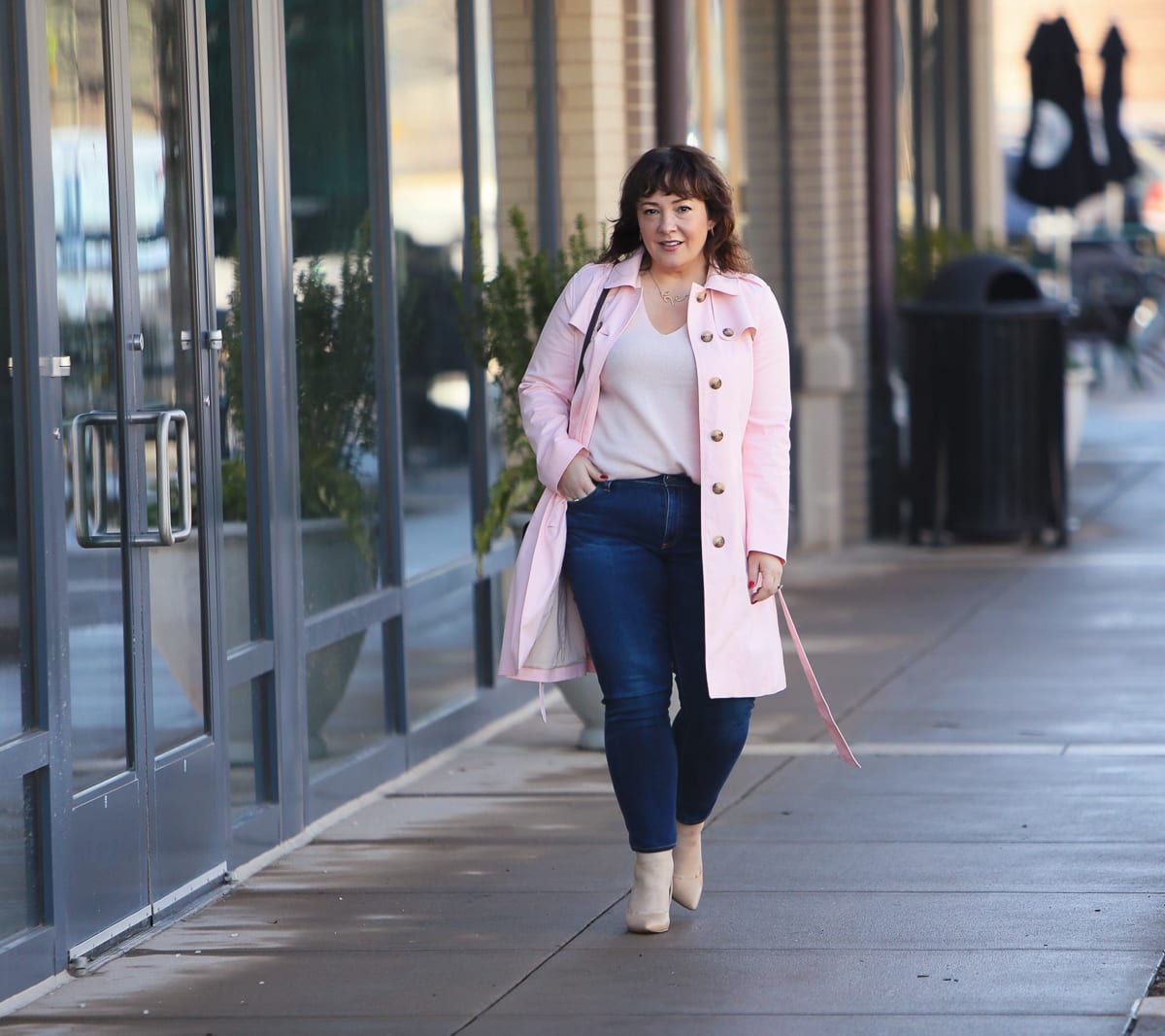 talbots trench rose quartz 4