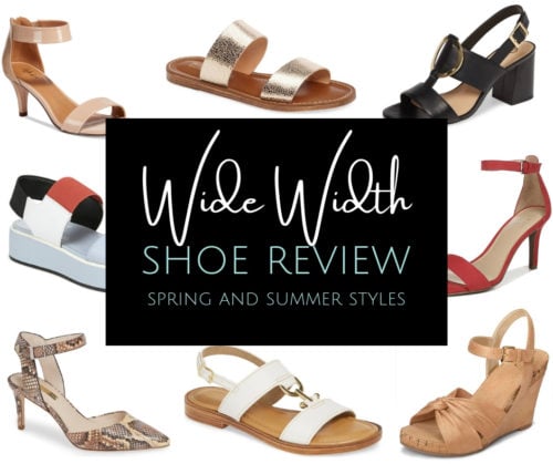 wide width nude wedges