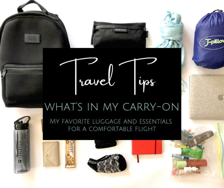 What I carry on flights - my carry on bag essentials