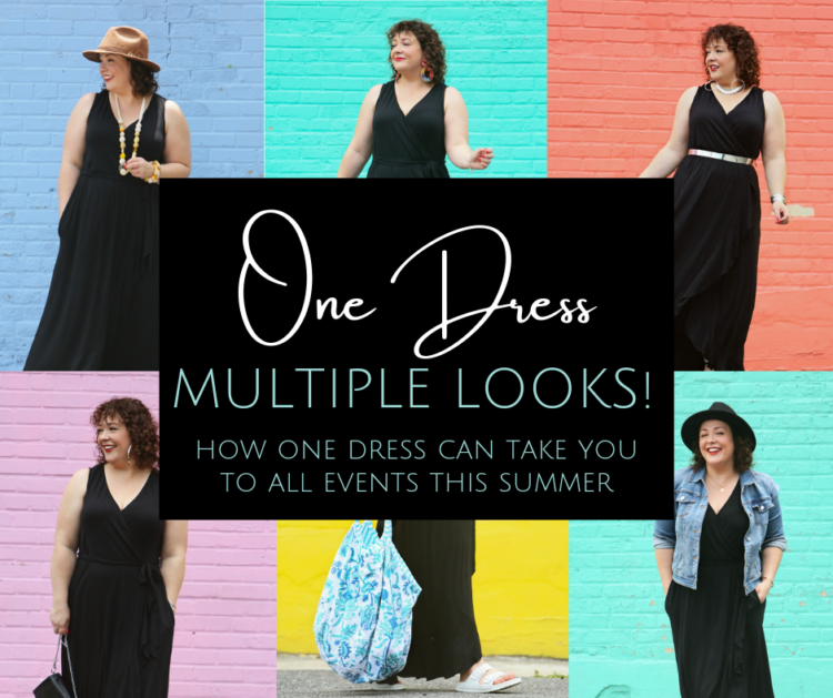 One Summer Dress Seven Ways 1 One summer sundress styled seven ways by Wardrobe Oxygen