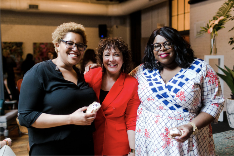 Nikki Nash, Alison Gary of Wardrobe Oxygen, and Vivi of Heart, Print, and Style at Rebelle Con Spring 2019 in Richmond, Virginia