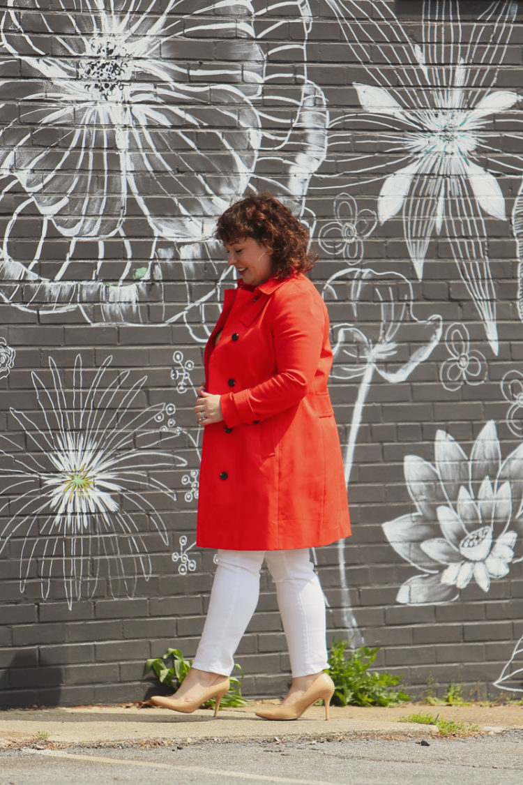 orange trench coat 3