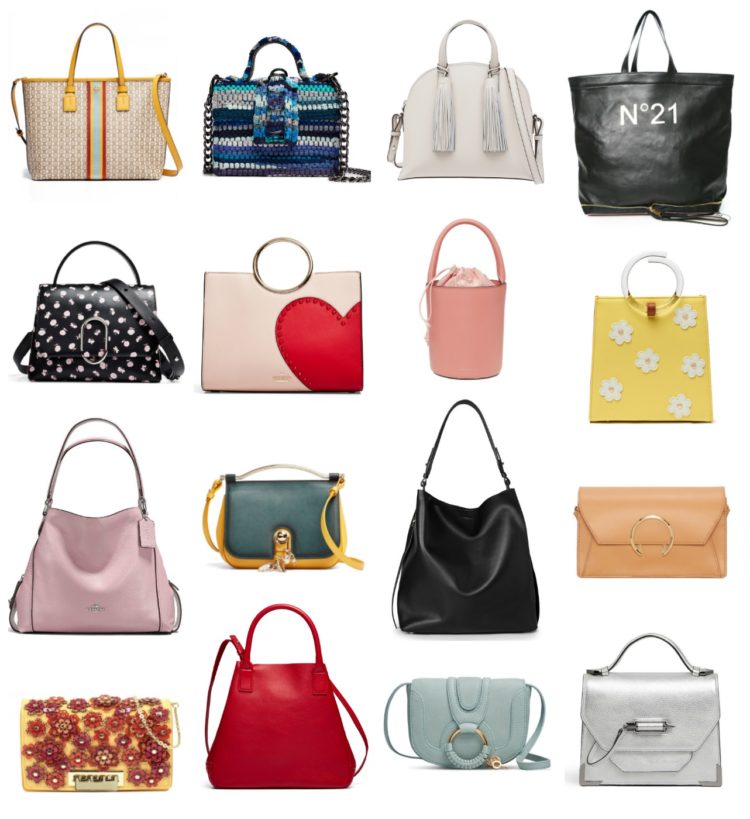 A few of the designer bags for rental through Rent the Runway Unlimited
