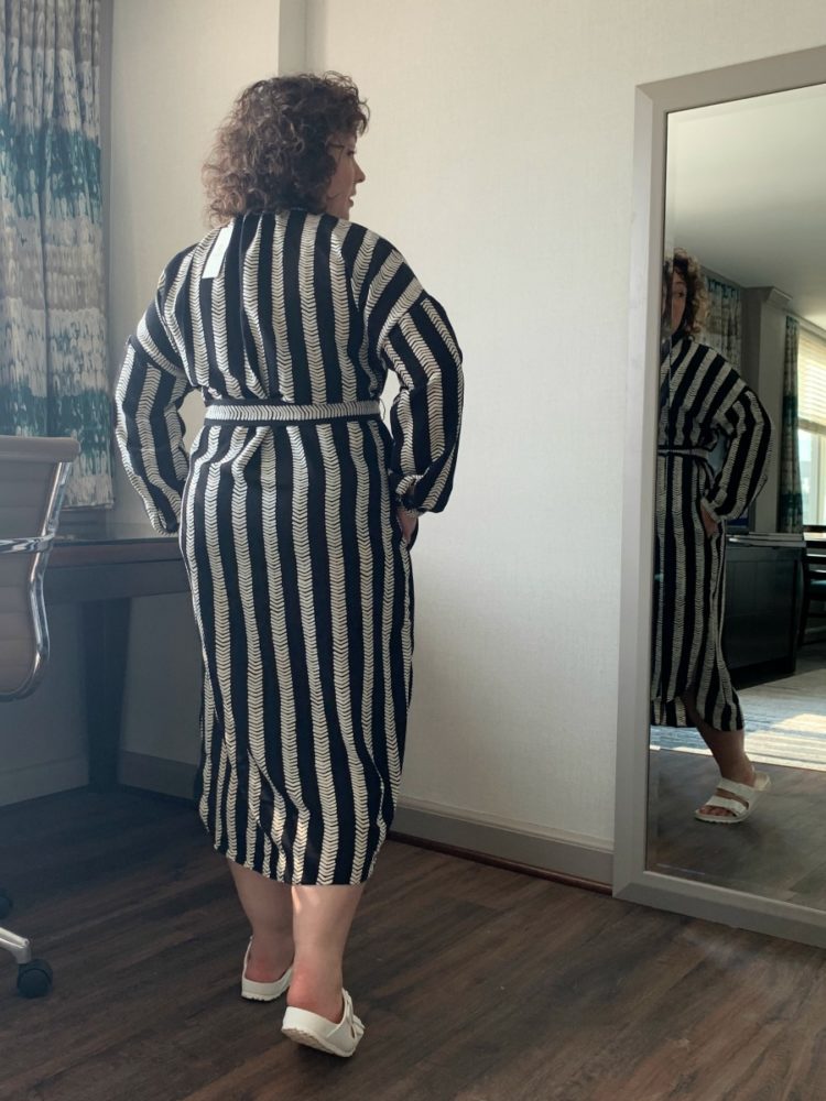 DUBGEE by Whoopi Striped Belted tunic Dress Review