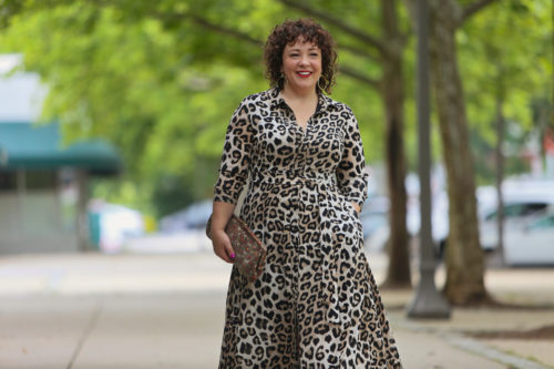 banana republic leopard dress