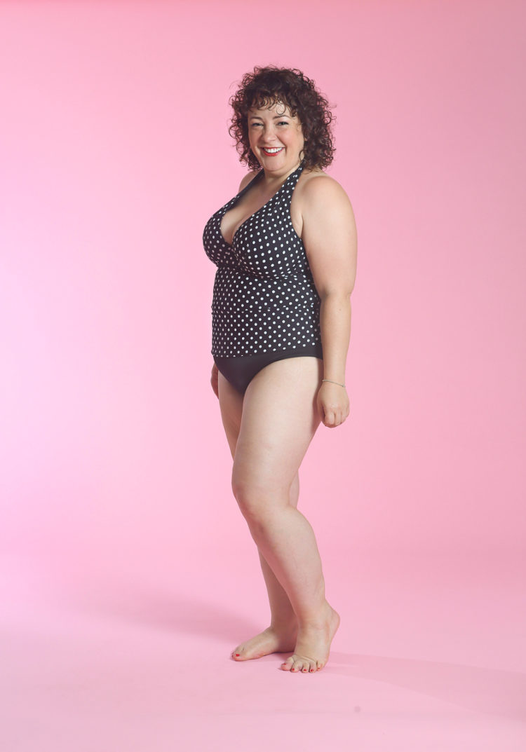 image of Wardrobe Oxygen wearing Sunsets Black Dot Muse Underwire Tankini Top