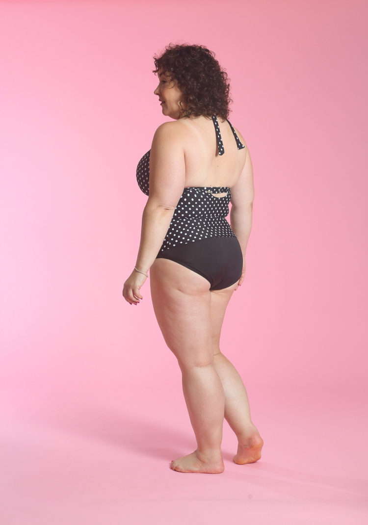 image of Wardrobe Oxygen wearing Sunsets Black Dot Muse Underwire Tankini Top