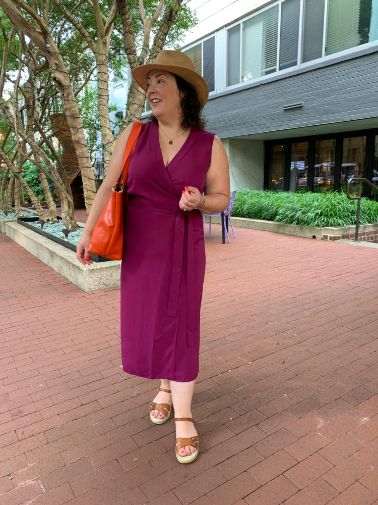 everlane goweave wrap dress review 3