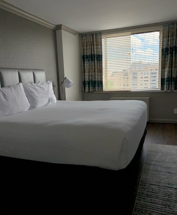 the river inn dc review bedroom