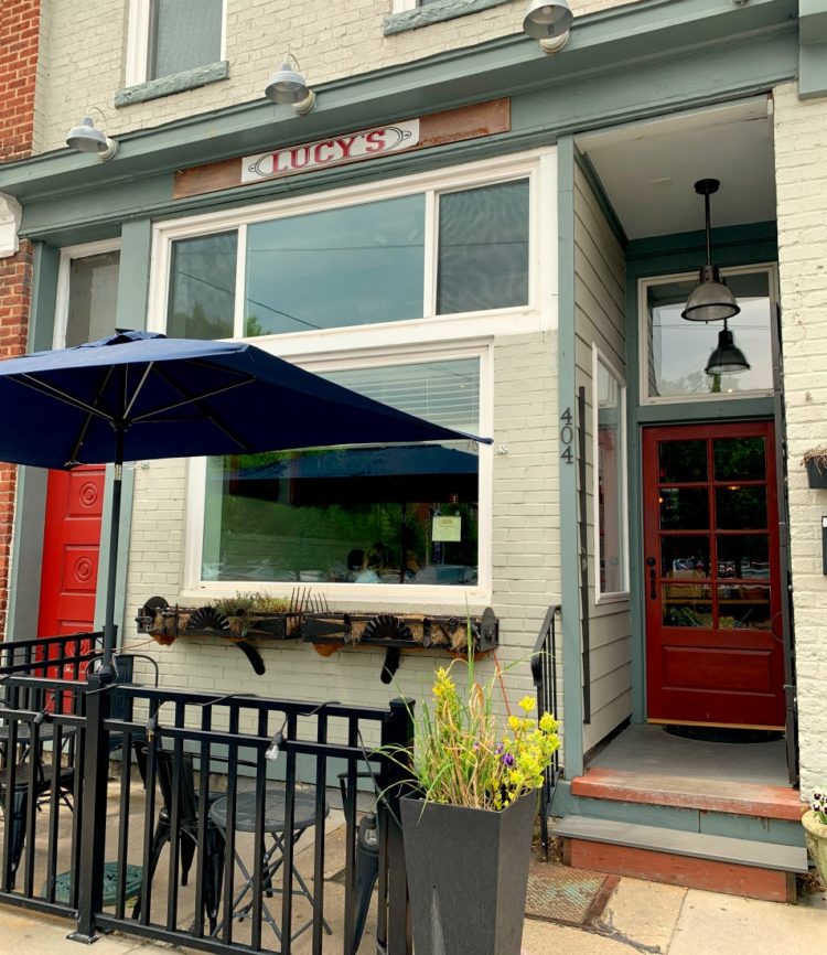 The front of Lucy's a cafe in Richmond, Virginia