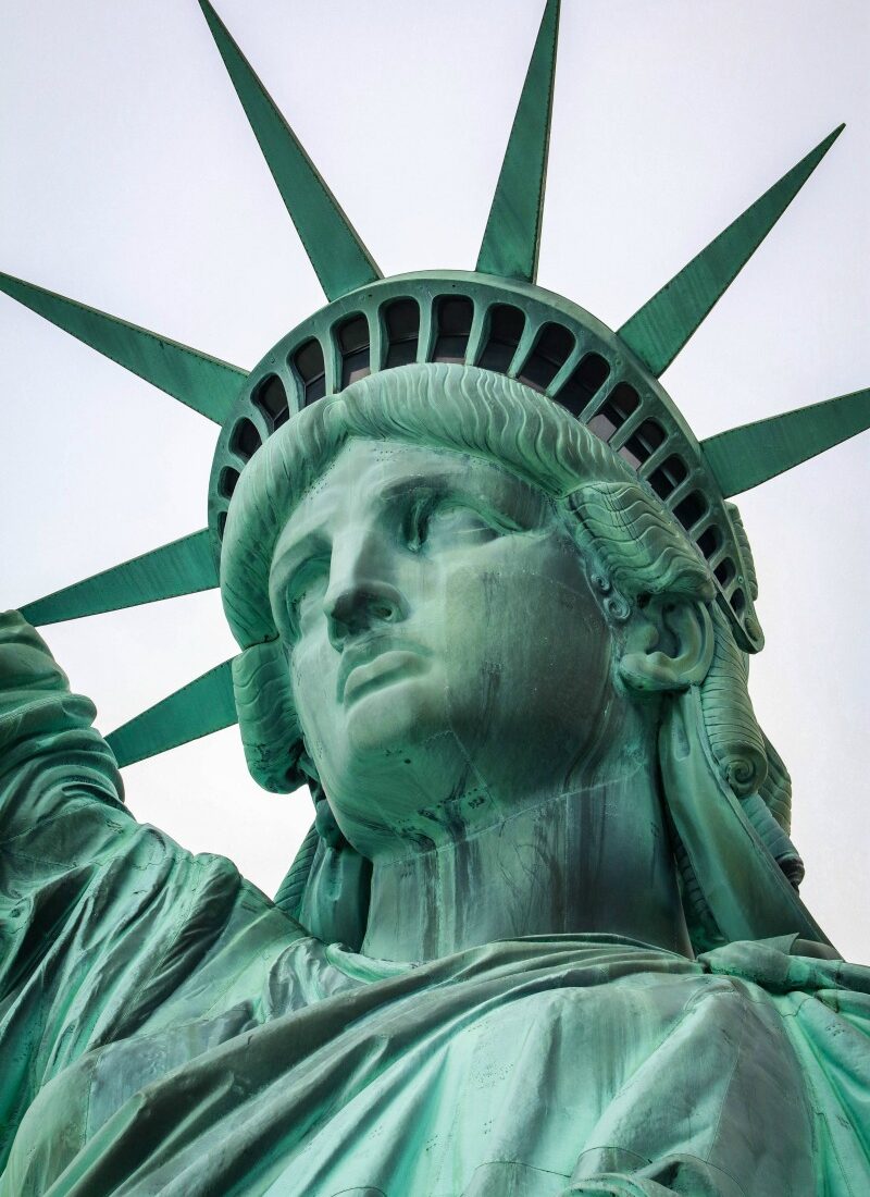 image of the head of the Statue of Liberty