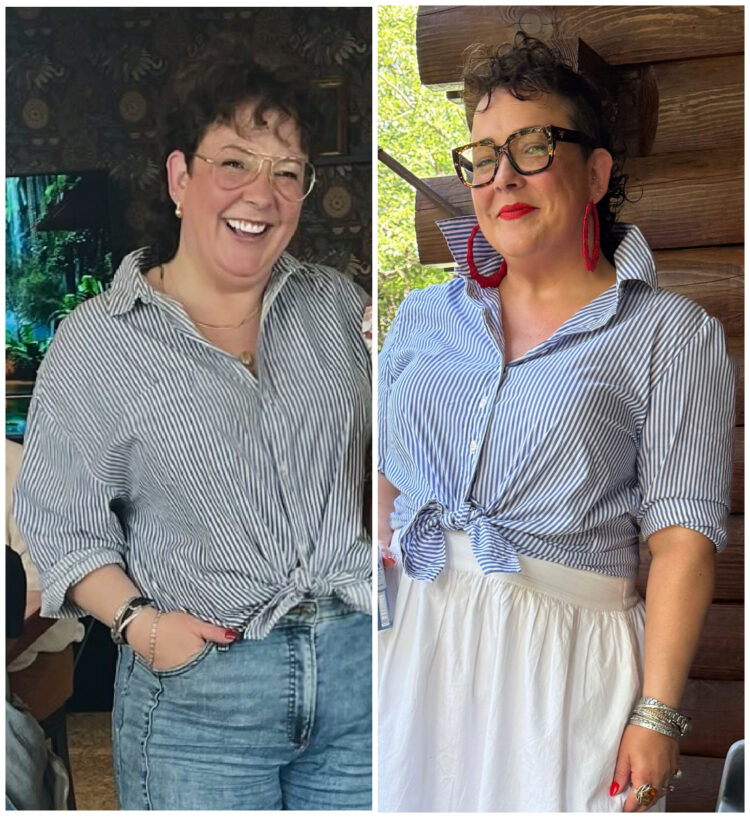 different fits of boyfriend shirts
