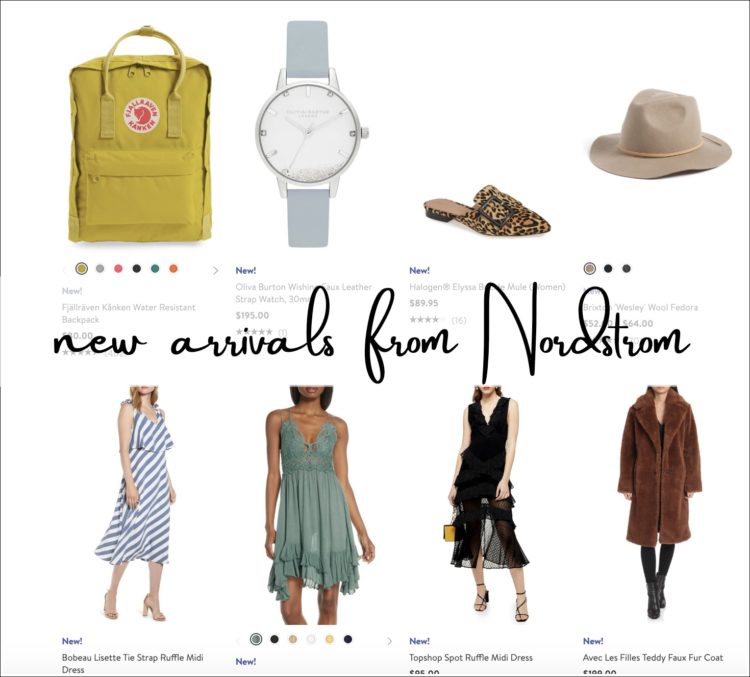 a screenshot from the nordstrom new arrivals for women section of their website