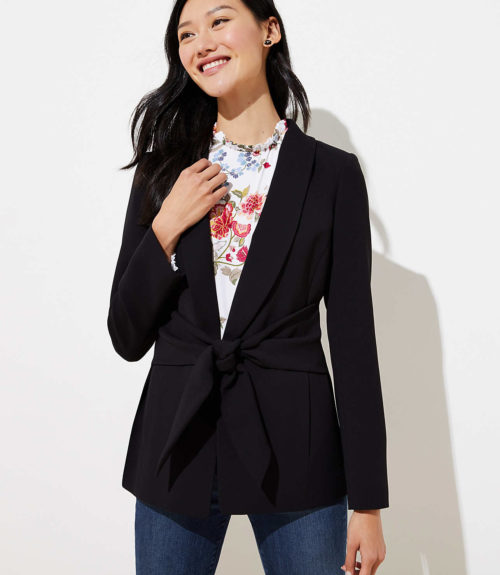 LOFT tie blazer