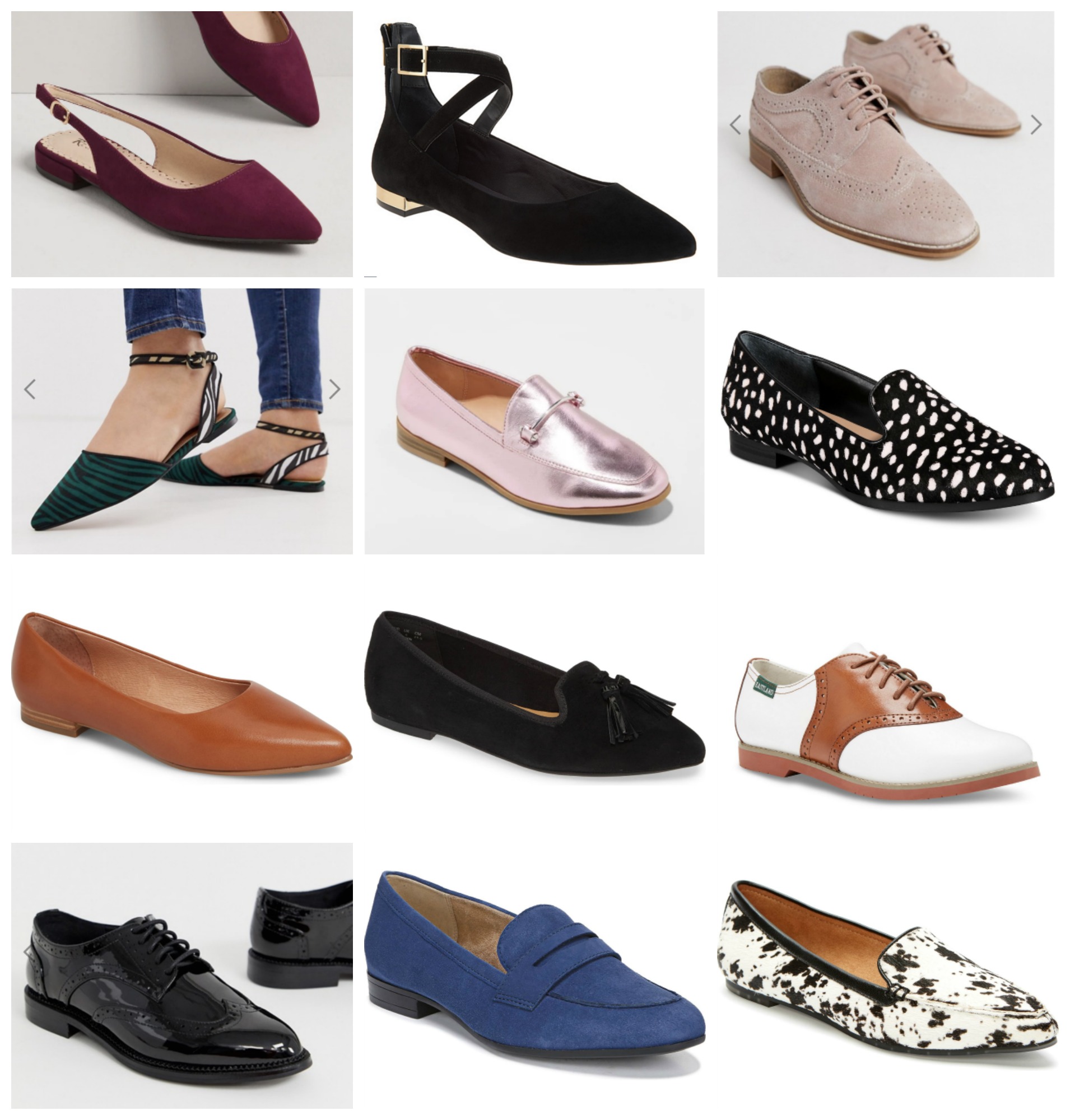 cute wide width flats