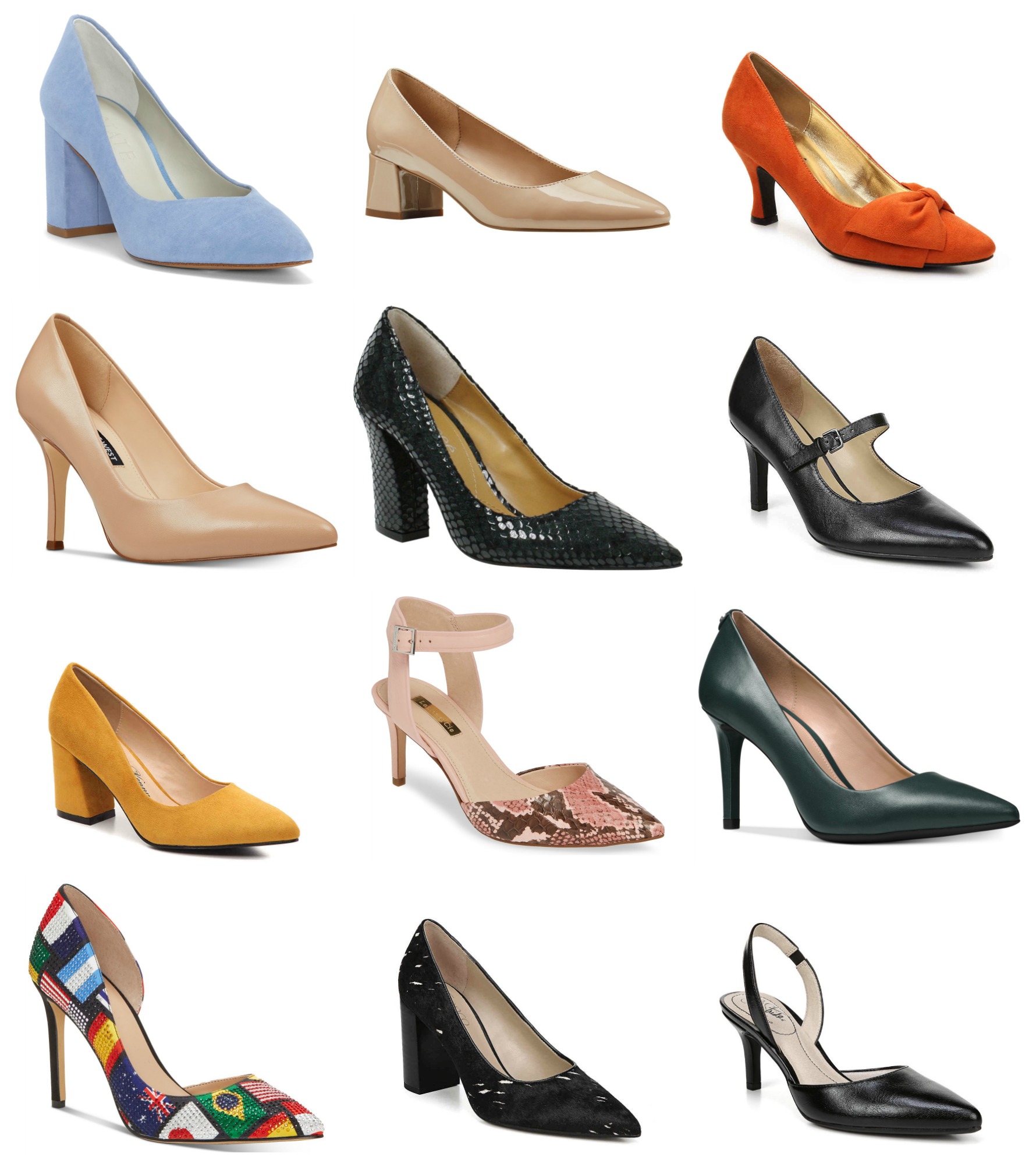 cute wide width heels