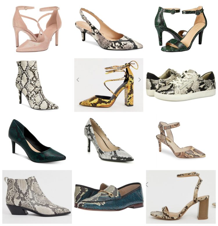 wide width snakeskin shoes