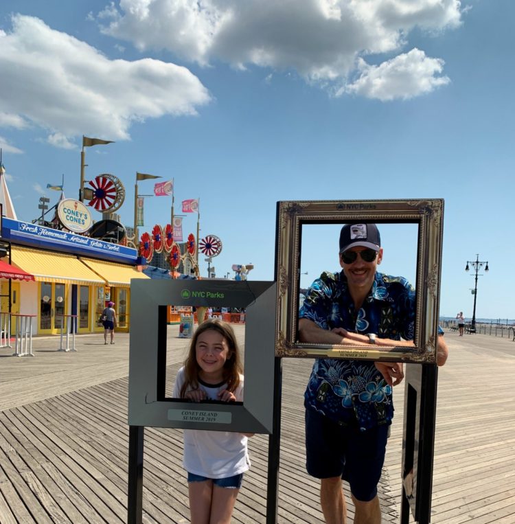 visiting coney island as a family