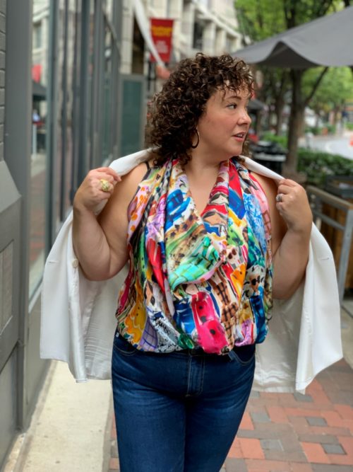 How to Style a Scarf into a Blouse Wardrobe Oxygen