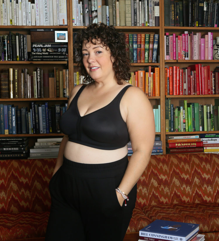 Alison of Wardrobe Oxygen in the Soma Intimates wireless bra for large busts