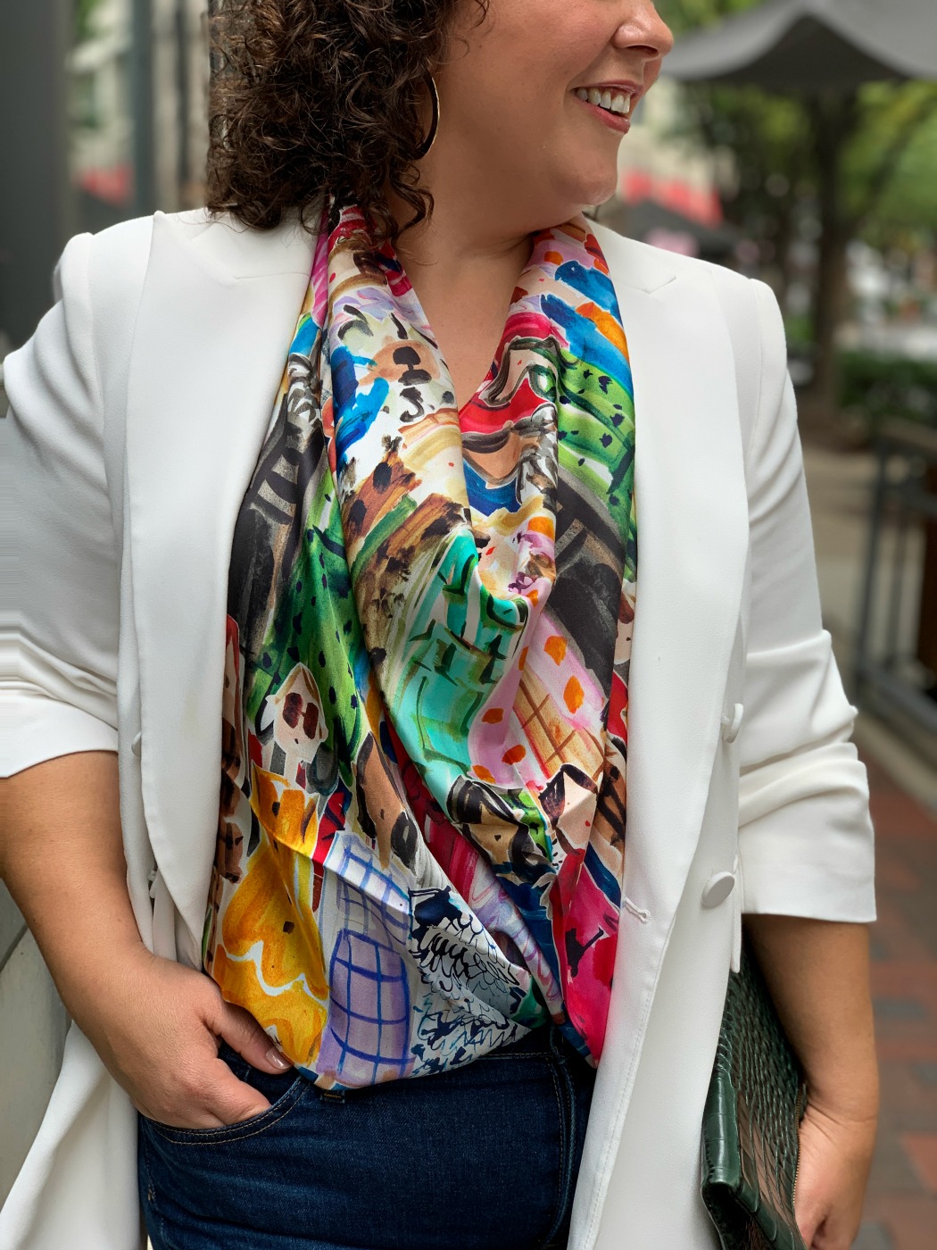 How to Style a Scarf into a Blouse Wardrobe Oxygen