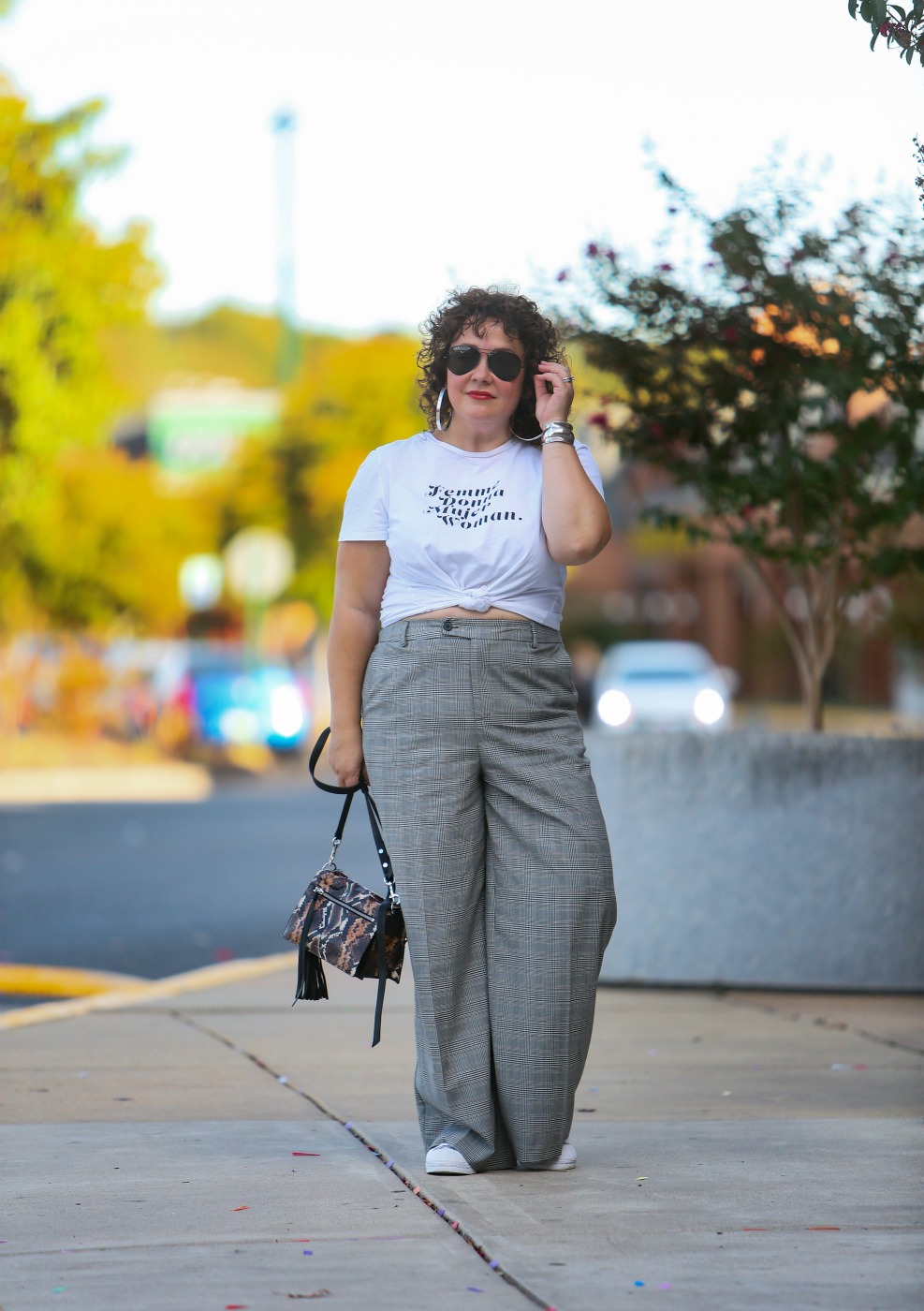 Styling Wide-Leg Pants with Sneakers