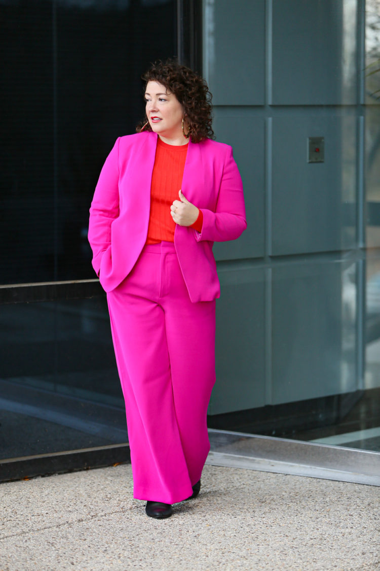 Pink Pant Suit