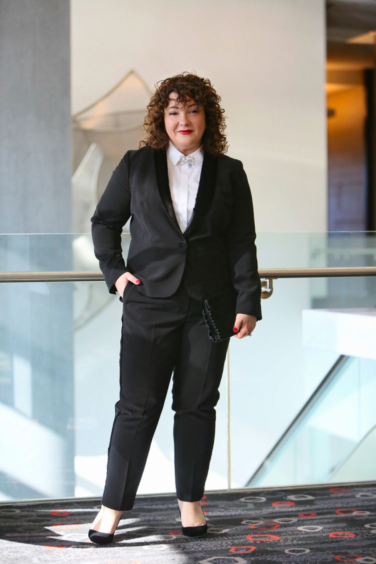 Cocktail Pantsuit Outfit 3 from the Holiday Capsule Wardrobe Wardrobe Oxygen