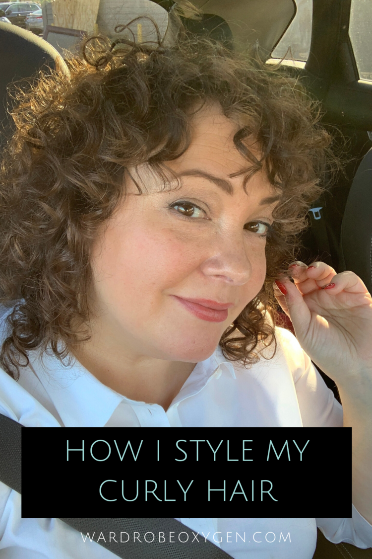 how i style my curly fine hair