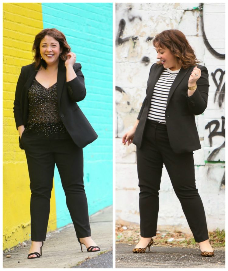 ann taylor bi stretch suiting review