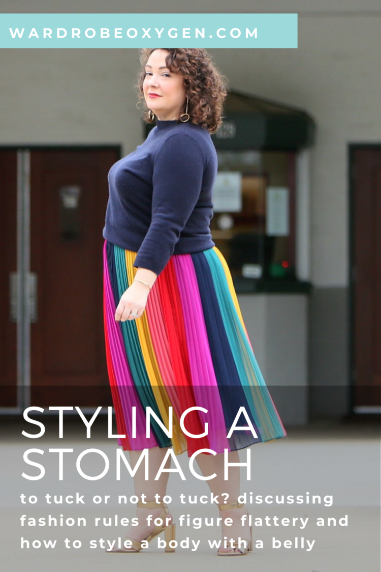 tips for styling a stomach by wardrobe oxygen using the actress Octavia Spencer as an example