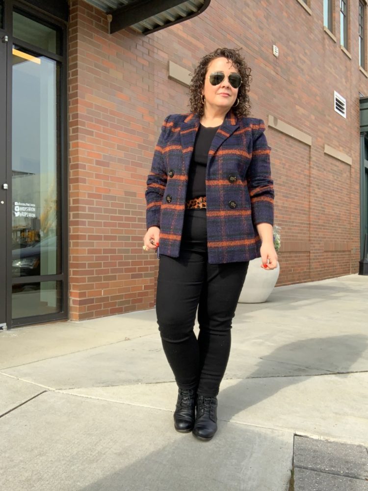 cabi plaid blazer