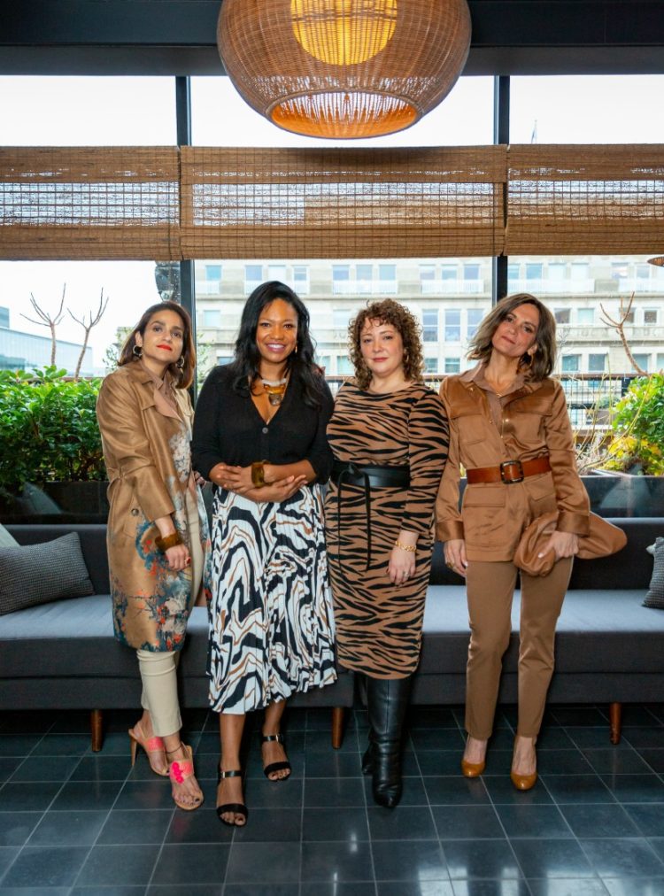 Tanvi, Angelica in the City, Wardrobe Oxygen, and Simply Sylvia wearing the Chico's Safari Chic Collection in 2020