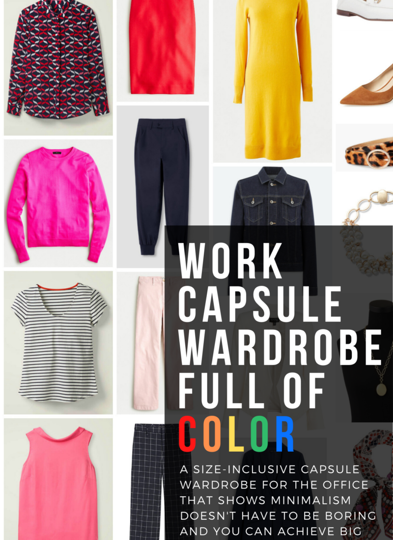 Colorful Size Inclusive Work Capsule Wardrobe