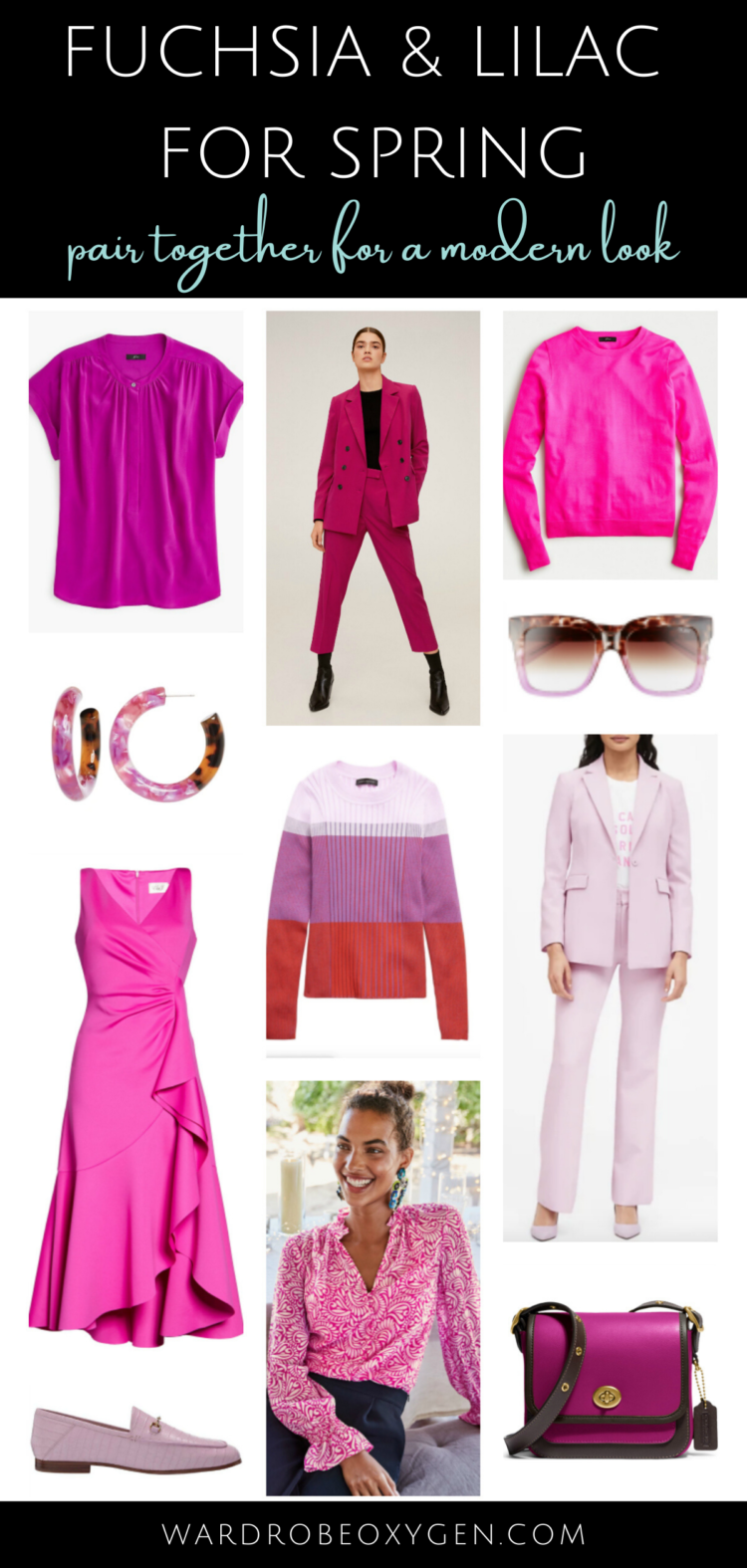 purple and pink for spring color trends