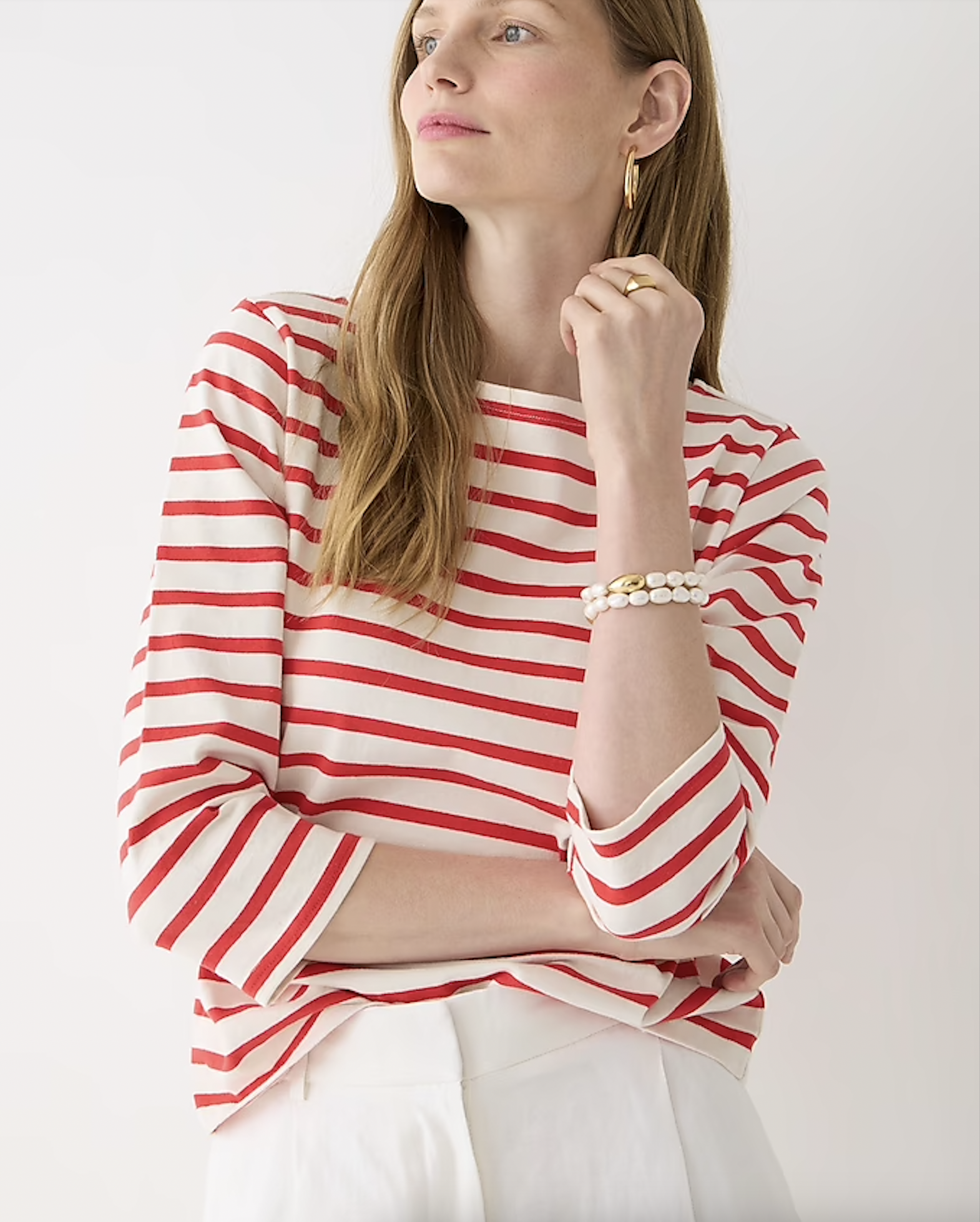 J.Crew Classic Fit Boatneck in Stripe