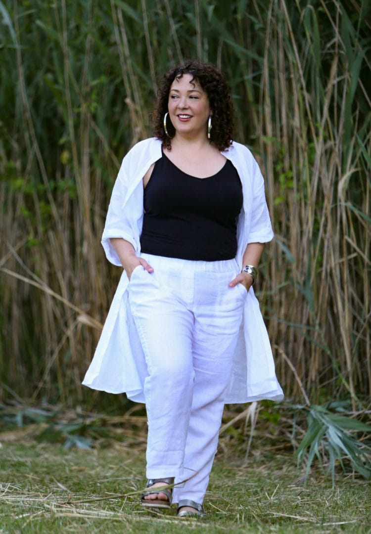 Vacation Vibes with White Linen from J.Jill Wardrobe Oxygen