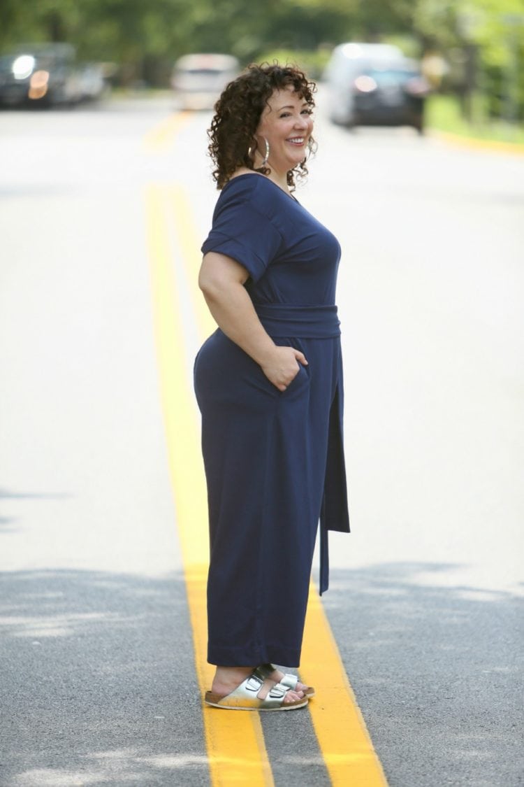 plus size knit jumpsuit ori