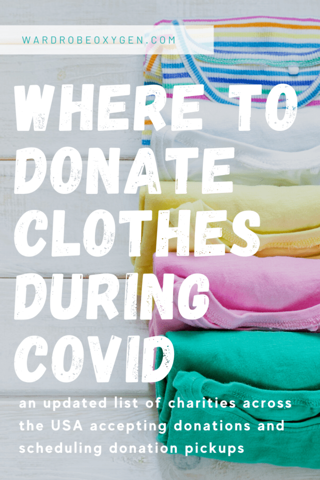 Where to Donate and Sell Clothes During COVID Wardrobe Oxygen