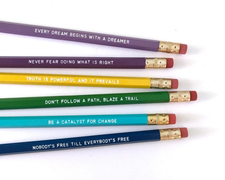 black feminists pencil set