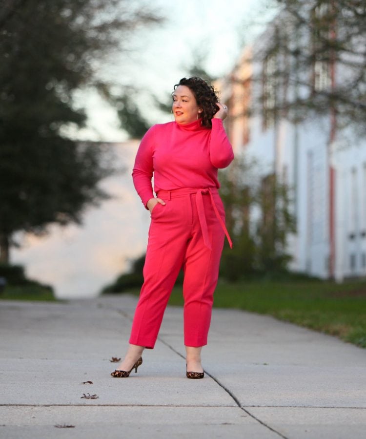 plus size monochromatic look