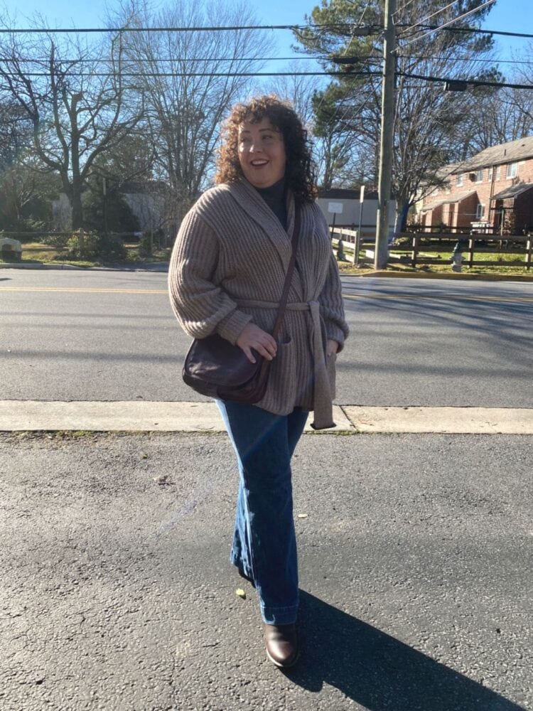 It's Sweater over Sweater Season 1 M.M.LaFlaur Snyder Jacket Review