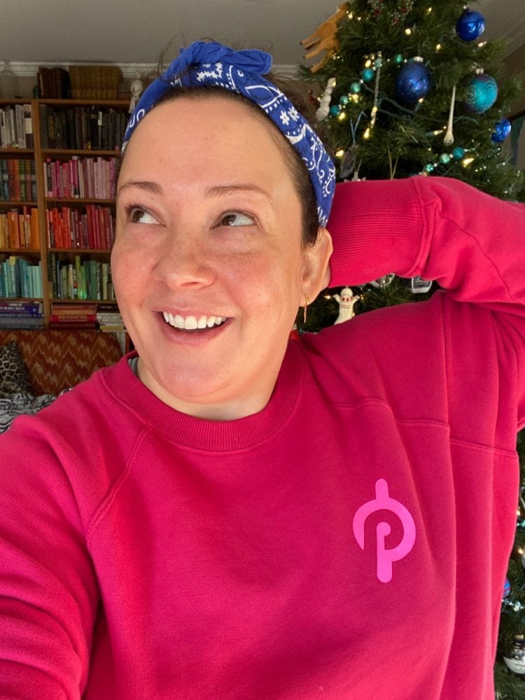 peloton berry sweatshirt spiritual gangster