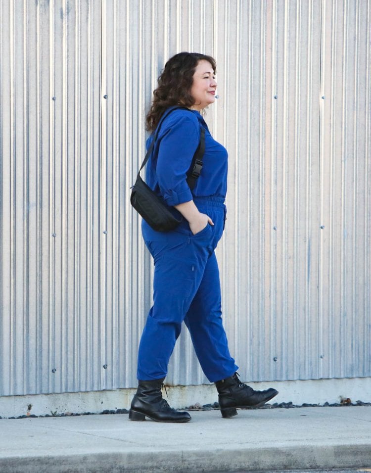 blue petite jumpsuit