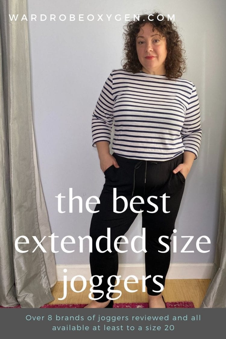 reviewing the best joggers for women all available at least up to size 20 with a focus on extended sizing and plus sizes