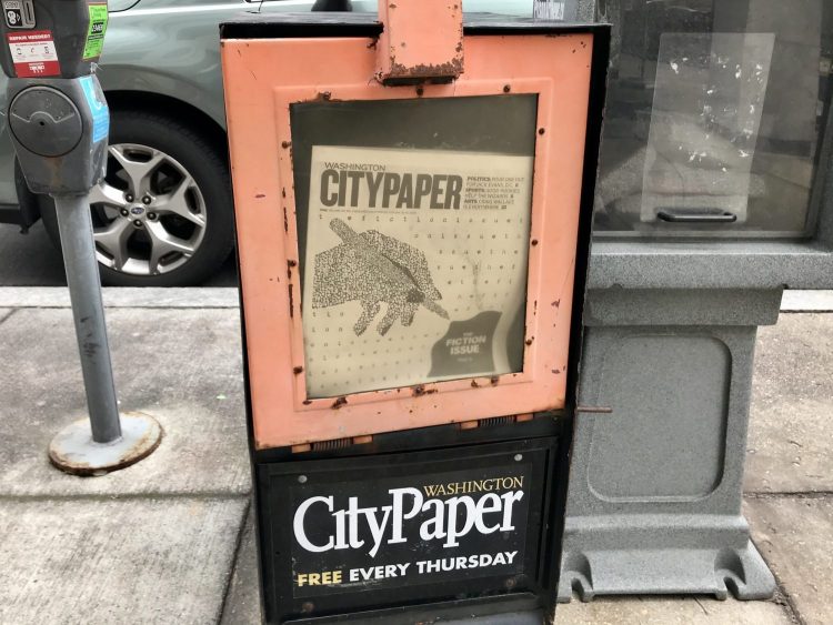washington city paper box