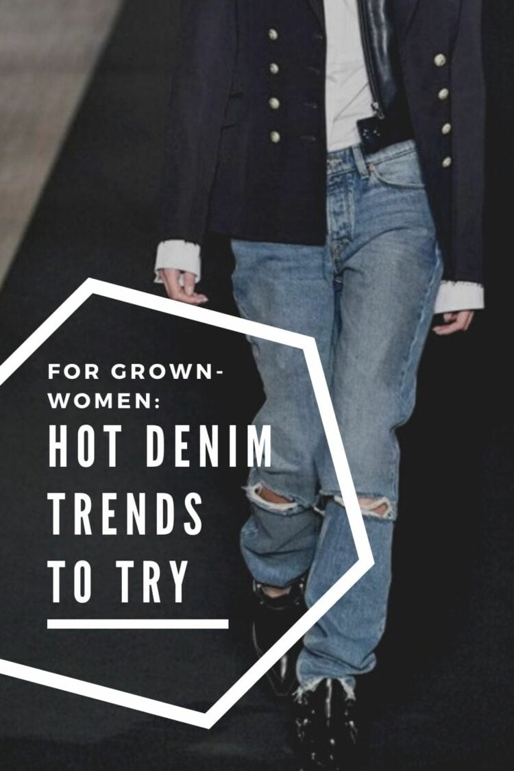 what are the hot denim trends to try? This image suggests this post has ideas