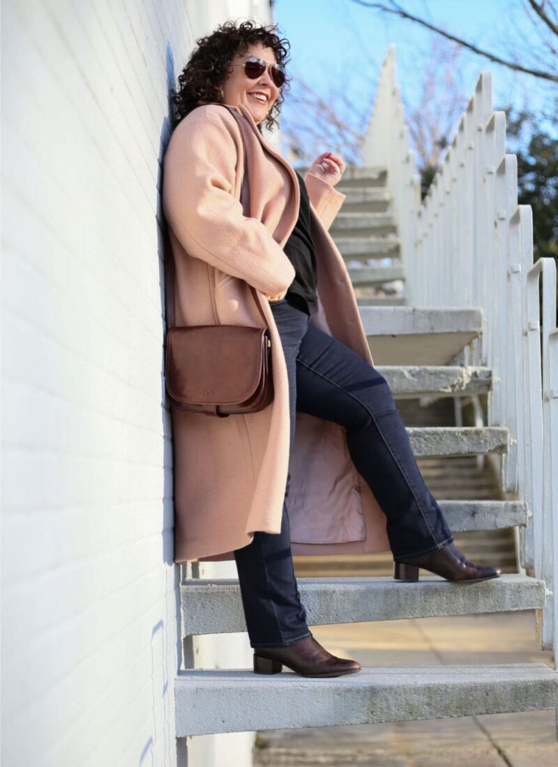 universal standard willow cocoon coat petite